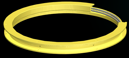 掛車(chē)轉(zhuǎn)盤(pán)雙軌道